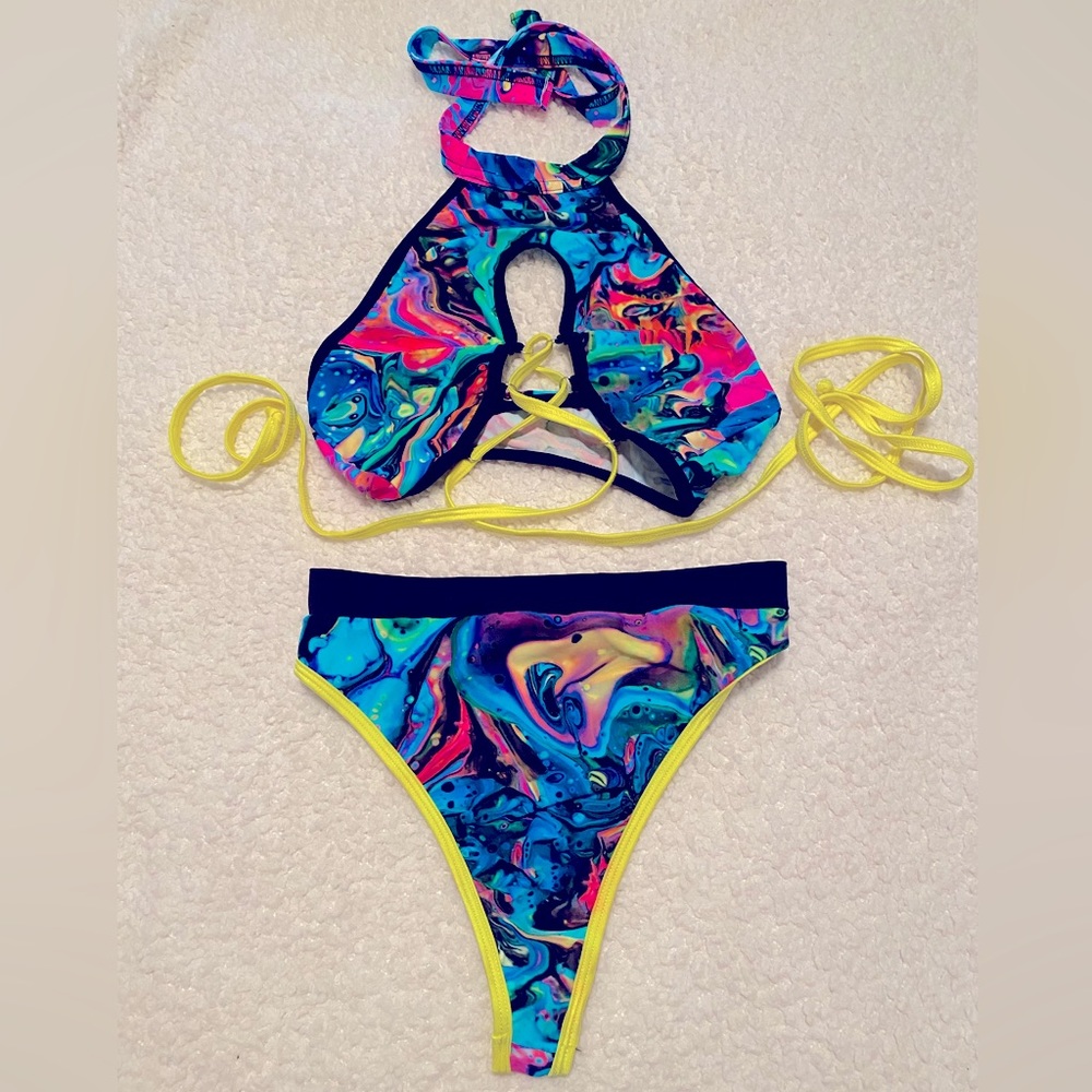 Rolita couture midnight lava rave set